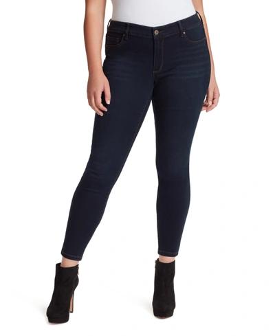 Jessica Simpson Trendy Plus Size Kiss Me Super-skinny Jeans In Night Visions