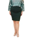 Maree Pour Toi High Waist Compression Skirt In Hunter