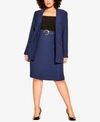 CITY CHIC TRENDY PLUS SIZE PERFECT SUIT COLLARED JACKET