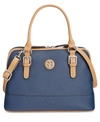 Giani Bernini Saffiano Dome Satchel, Created For Macy's In Navy