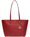 DKNY BRYANT MEDIUM ZIPPERED TOTE BAG