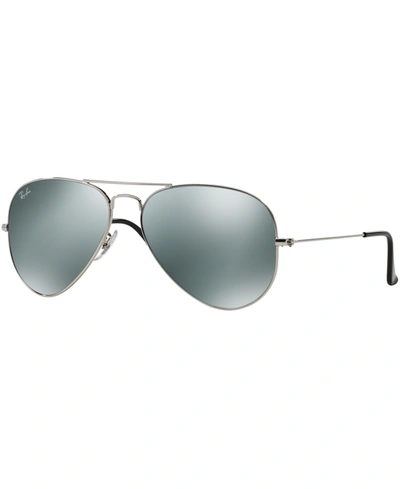 Ray Ban Ray-ban Rb3025 Matte Gunmetal Sunglasses In Silver/gray Mirror