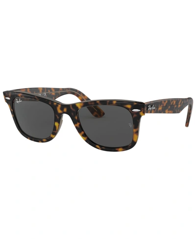 Ray Ban Ray-ban Womens Brown Rb2140 Wayfarer Square-frame Acetate Sunglasses In Grey-black