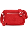 Kipling Sabian Mini Crossbody In Cherry/silver