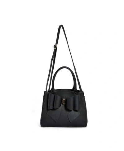 Like Dreams Women's Double Bow Satchel In Black