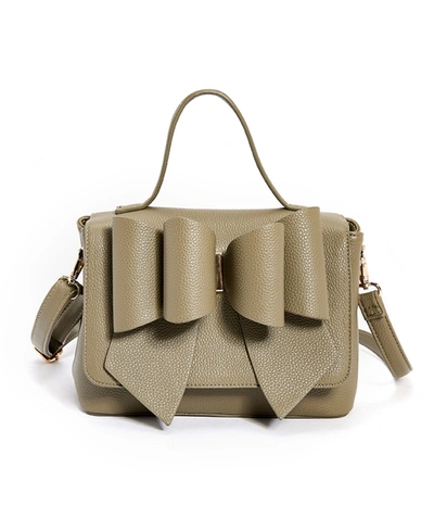 Like Dreams Women's Double Bow Satchel In Olive