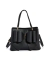 Like Dreams Women's Jenna Triple Compartment Bowtie Satchel Bag In Black