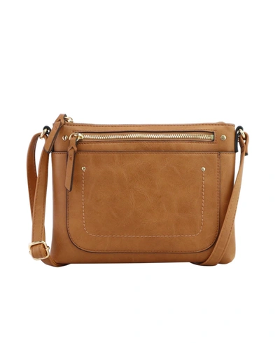 Inc International Concepts Riverton East West Crossbody, Created For Macy's In Camel