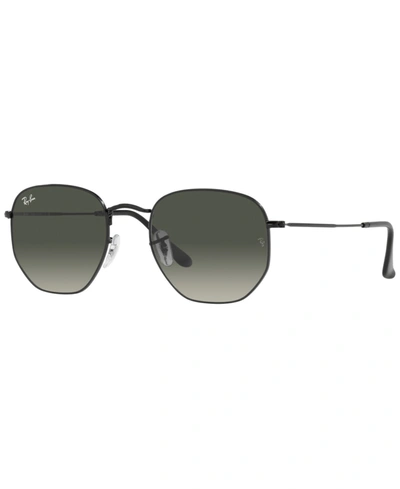 Ray Ban Unisex Hexagonal Sunglasses, Rb3548 54 In Black