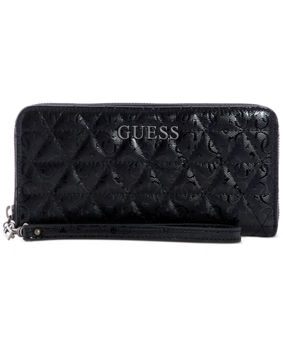 Guess Wessex Large Zip Around In Black