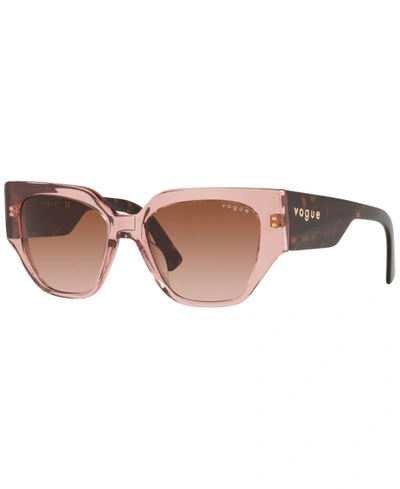 Vogue Women's Sunglasses, Vo5409s 52 In Transparent Pink