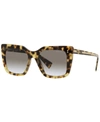 Miu Miu Mu02ws Square-frame Acetate And Metal Sunglasses In Light Havana