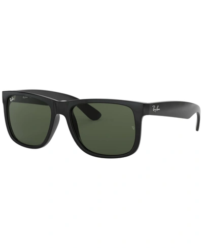 Ray Ban Unisex Low Bridge Fit Sunglasses, Rb4165f Justin Classic In Black