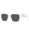 Versace Womens White Ve4431 Logo Cut-out Acetate Sunglasses In White
