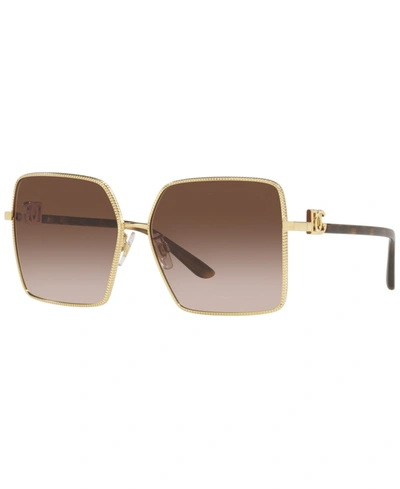 Dolce & Gabbana Women's Sunglasses, Dg2279 In Gold-tone