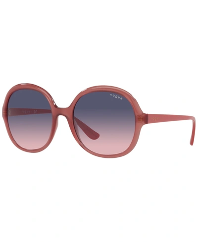 Vogue Women's Sunglasses, Vo5410s 56 In Transparent Bordeaux