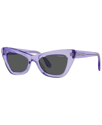Vogue Women's Sunglasses, Vo5415s 51 In Transparent Lilac