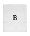 Avanti Block Monogram Initial Bath Towel Bedding In White U