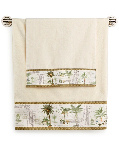 Avanti Colony Palm Bath Towel Bedding In Ivory