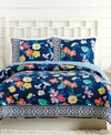 JESSICA SIMPSON MAYBE NAVY TWIN QUILT