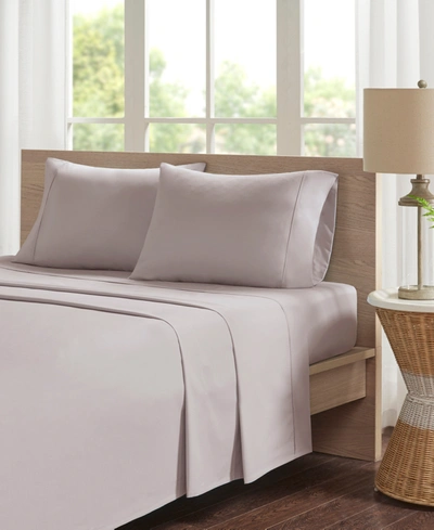 Madison Park Peached Cotton Percale 4-pc. Sheet Set, Full In Khaki