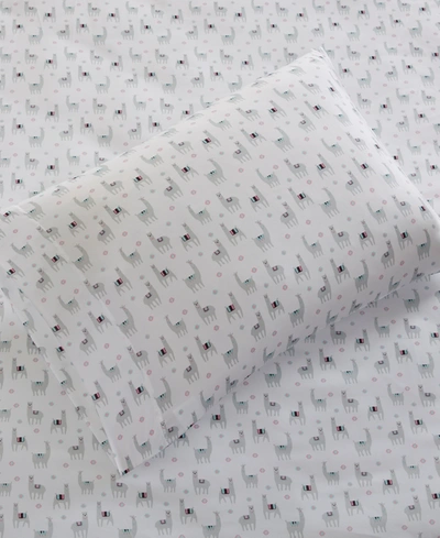 Intelligent Design Novelty 4-pc Full Printed Sheet Set Bedding In Grey Llamas
