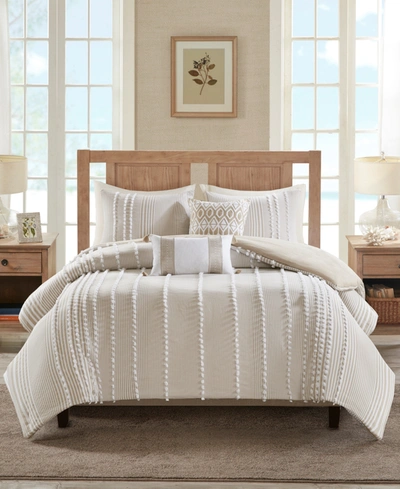 Harbor House Anslee 3-pc. Duvet Cover Set, Full/queen In Taupe