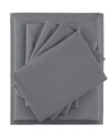 Intelligent Design Side Storage Pockets Microfiber 4-pc. Sheet Set, Twin Xl In Charcoal