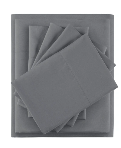 INTELLIGENT DESIGN SIDE STORAGE POCKETS MICROFIBER 4-PC. SHEET SET, TWIN