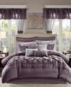 Madison Park Essentials Joella California King 24-pc. Room In A Bag Bedding In Plum