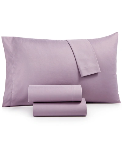Jessica Sanders Microfiber 4 Pc. Sheet Set, King, Created For Macy's In Light Purple