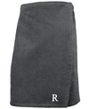 Linum Home 100% Turkish Cotton Terry Personalized Men's Bath Wrap In Gray