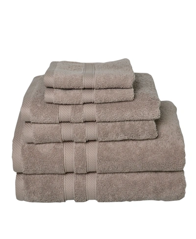 Talesma Element 6-pc. Turkish Cotton Towel Set Bedding In Dark Brown