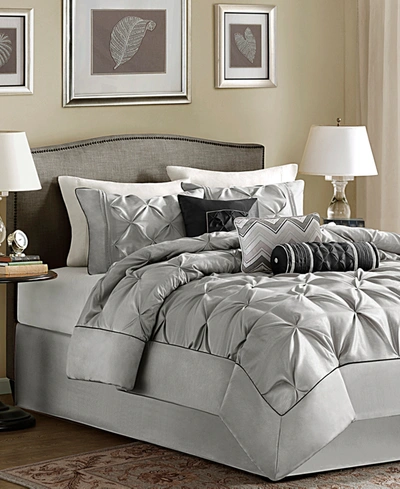 Madison Park Wilma 7-pc. Full Comforter Set Bedding In Grey