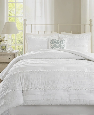 Madison Park Celeste 5-pc. King Comforter Set Bedding In White