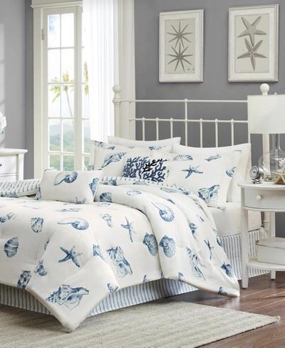 Harbor House Beach House 4-pc. Full Reversible Comforter Set Bedding In Blue