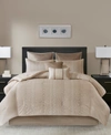 Madison Park Camelia 8-pc. Queen Comforter Set Bedding In Natural