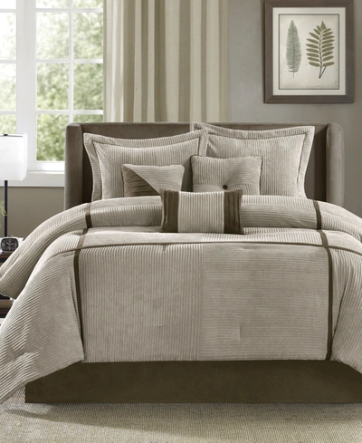 Madison Park Dallas 7-pc. King Comforter Set Bedding In Taupe