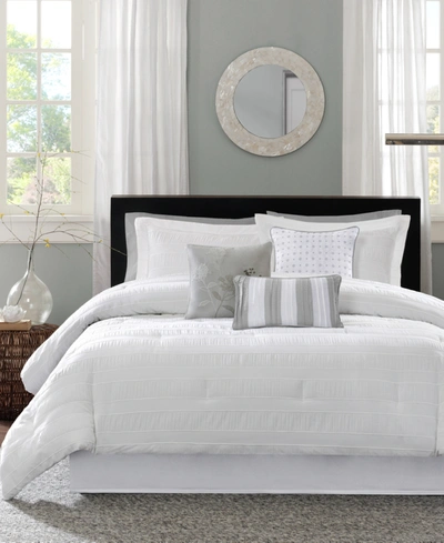 Madison Park Hampton 7-pc. California King Comforter Set Bedding In White