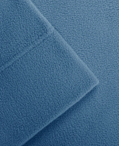 Sleep Philosophy True North By  Micro Fleece 4-pc California King Sheet Set Bedding In Blue