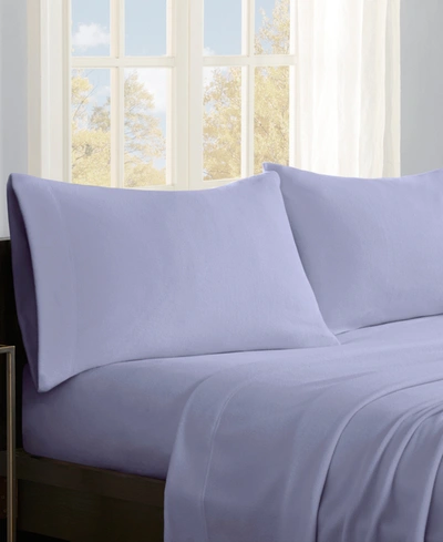 Sleep Philosophy True North By  Micro Fleece 4-pc California King Sheet Set Bedding In Lavender