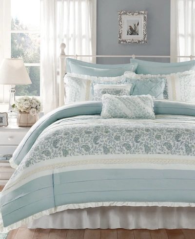 Madison Park Dawn 9-pc. King Comforter Set Bedding In Blue