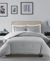 Madison Park Hayden Reversible 2-pc. Twin Comforter Set Bedding In Grey