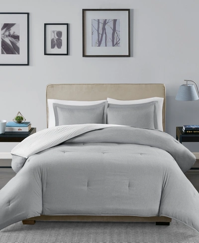 Madison Park Hayden Reversible 2-pc. Twin Comforter Set Bedding In Grey