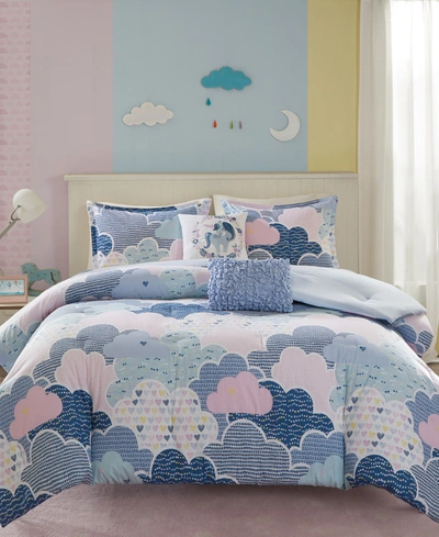 Urban Habitat Kids Cloud 5 Pc. Cotton Printed Bedding Sets Bedding In Blue
