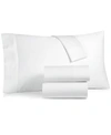 Charter Club Solid 550 Thread Count 100% Cotton 3-pc. Sheet Set, Twin Xl, Exclusively At Macy's In White