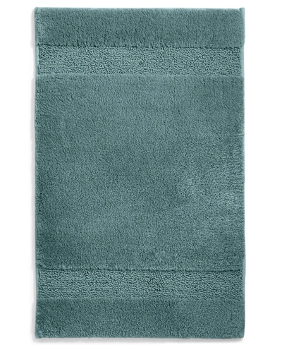 Martha Stewart Collection Spa Super Soft Bath Rug, 17" X 25.5", Created For Macy's In Tide Pool