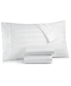 Charter Club 1.5" Stripe 550 Thread Count 100% Cotton 3-pc. Sheet Set, Twin Xl, Exclusively At Macy's In White