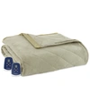 Shavel Micro Flannel 7 Layers Of Warmth Twin Electric Blanket Bedding In Meadow