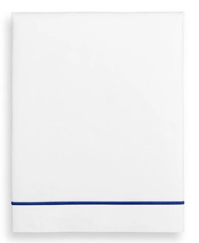 Hotel Collection Closeout!  Italian Percale 100% Cotton Flat Sheet, Full, Created For Macy's In Navy
